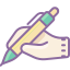 hand-with-pen icon